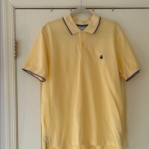 Brooks Brothers Yellow Polo with Black Accents